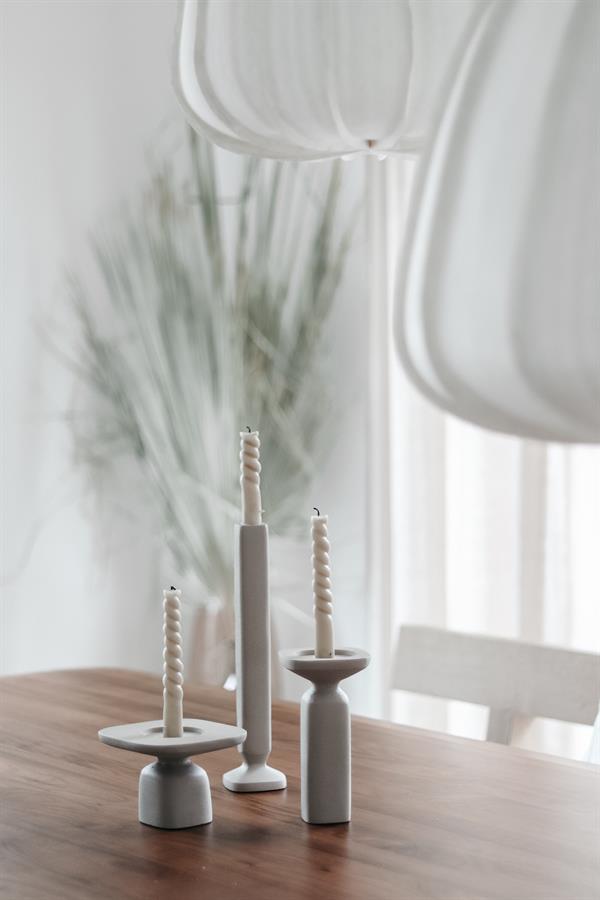 Candles Candle holder Squand large 7x7x31 – beige | By Boo
