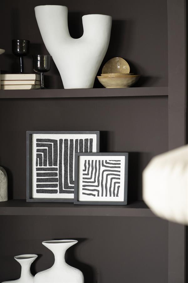 Wanddecoratie Triq ( set of 2 ) 35x35x5 – veelkleurig | By Boo