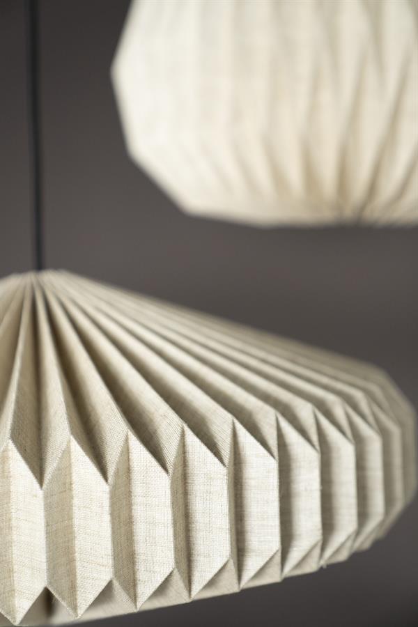 Lamp Pendant lamp Zuki 2 54x54x21 – natuurlijk | By Boo