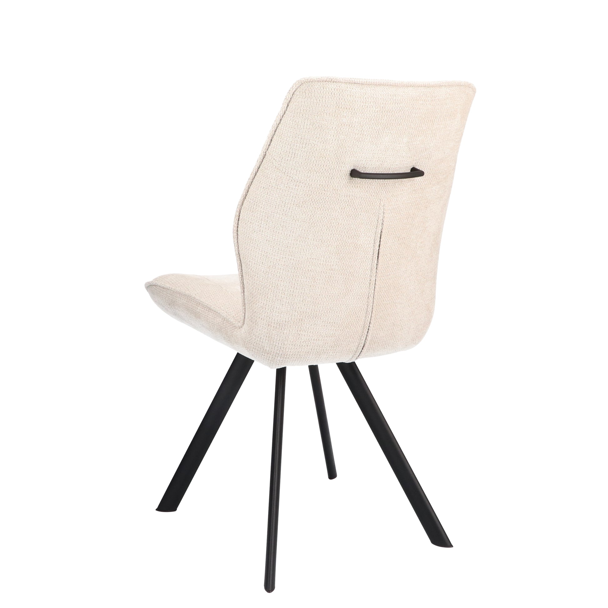 Eetkamerstoel Jade Stof Mito Natural Leg Black