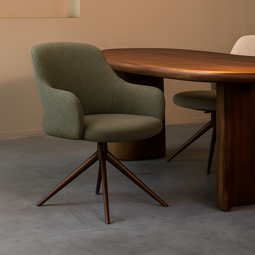 Eetkamerstoel Bern - Forest Bouclé / Forest Metaal