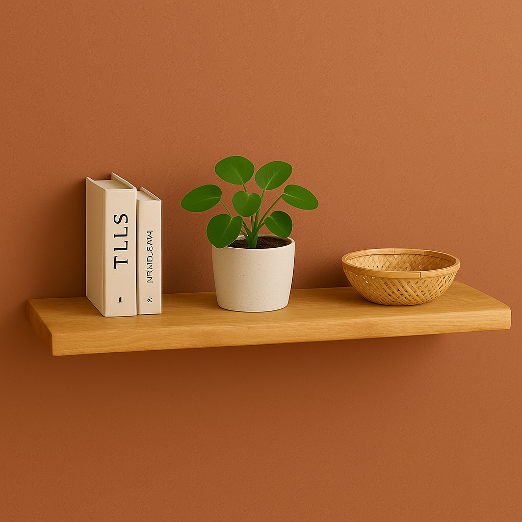 Wandplank Britt 100 cm mangohout