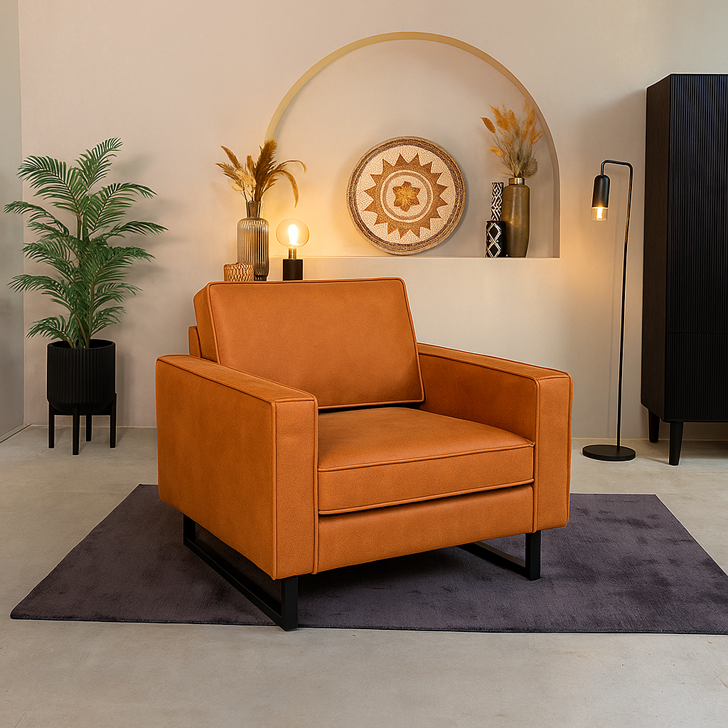 Loveseat Jane - Cognac