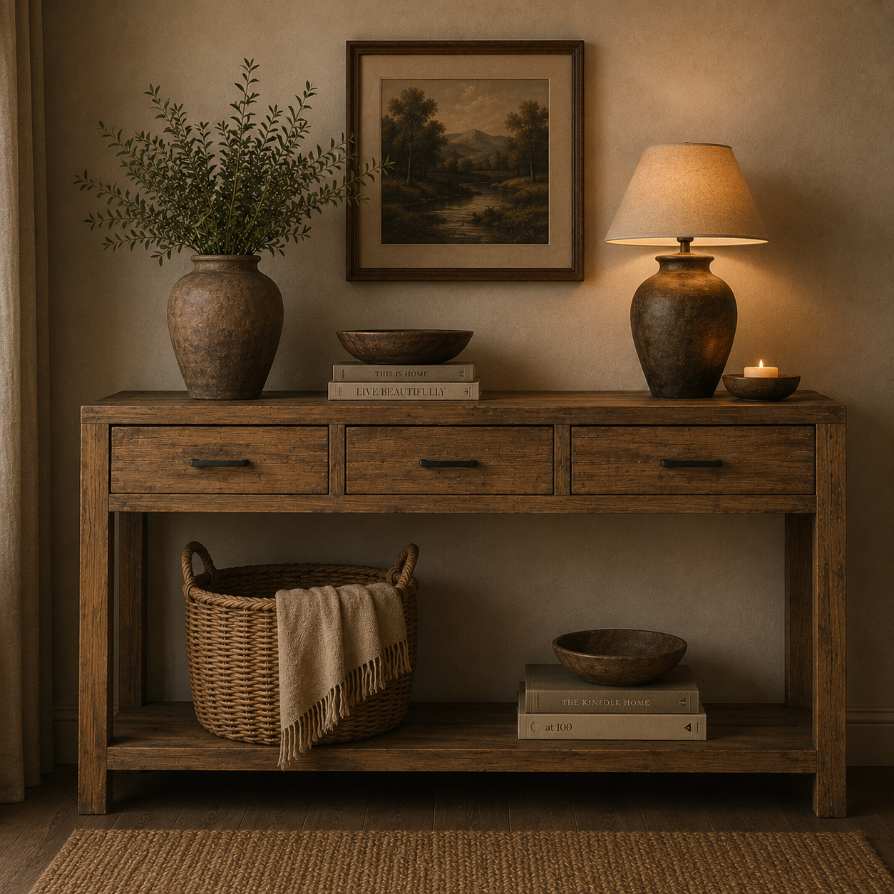 Brent Sidetable 110 cm — Gerecycled hout