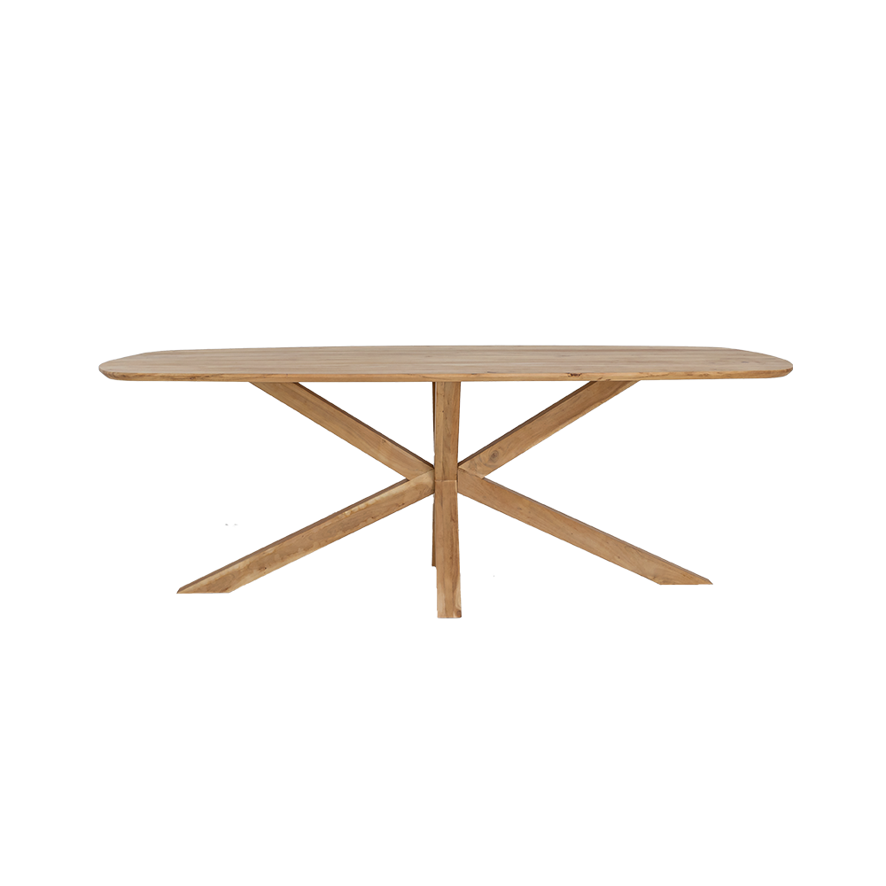 Eetkamertafel – Crotone – Naturel – 220 x 110 x 77 cm – Tower Living