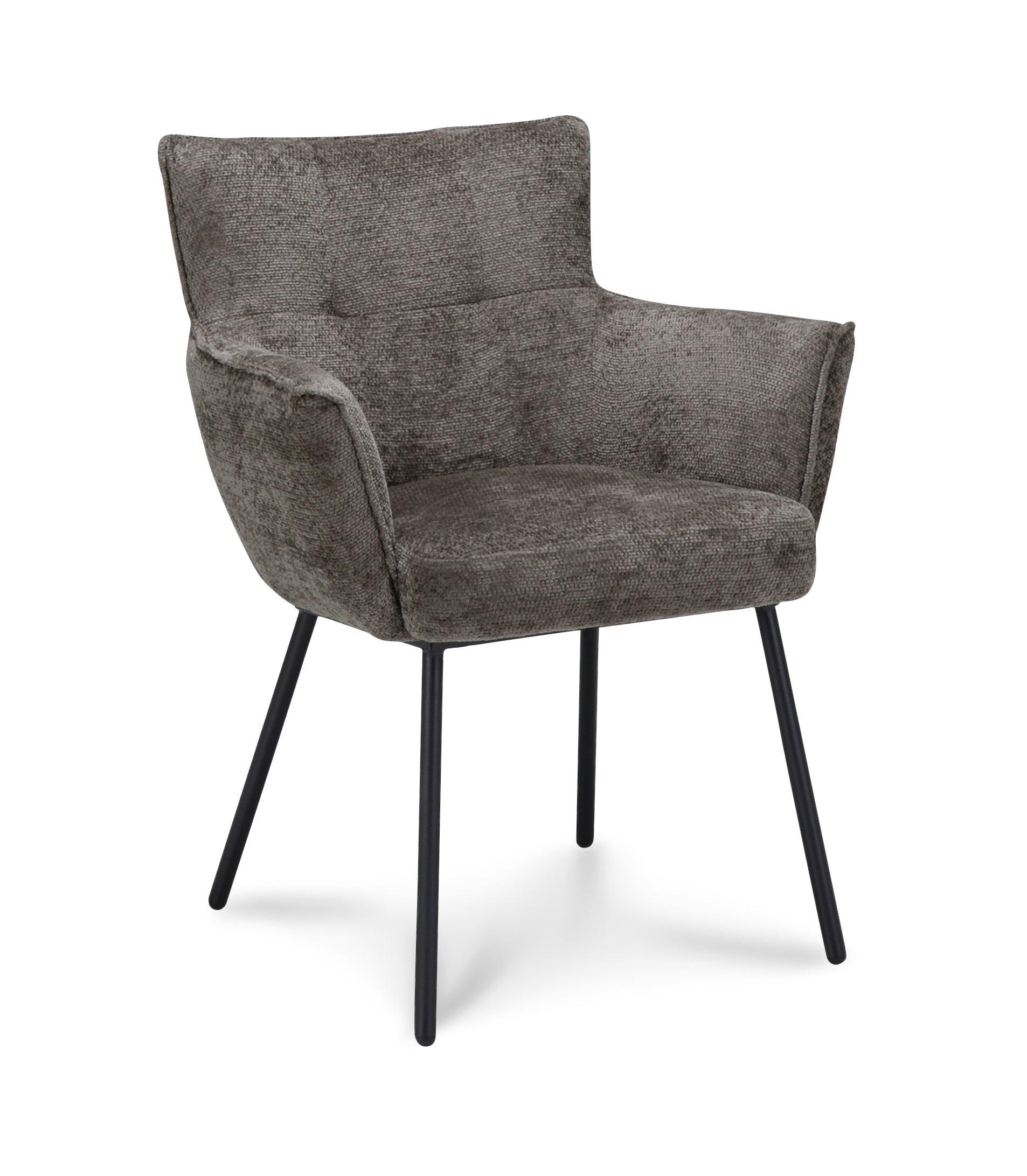 Armstoel Nevada Stof Movie Taupe Leg Black