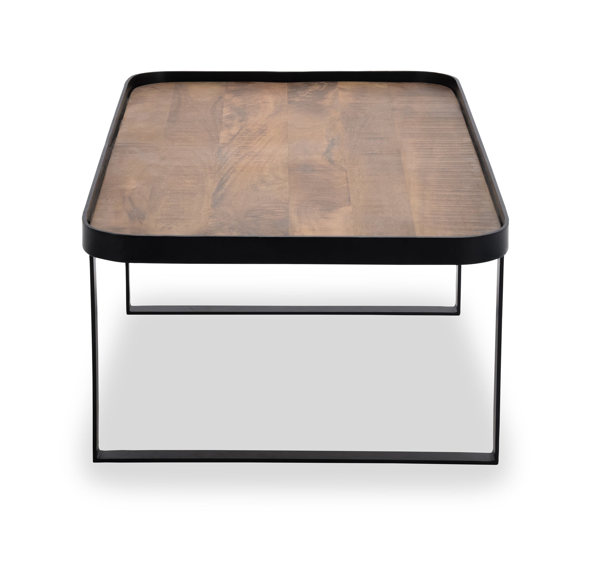Salontafel Hunt 002 (120x60) Wood Natural Metal Matt Black