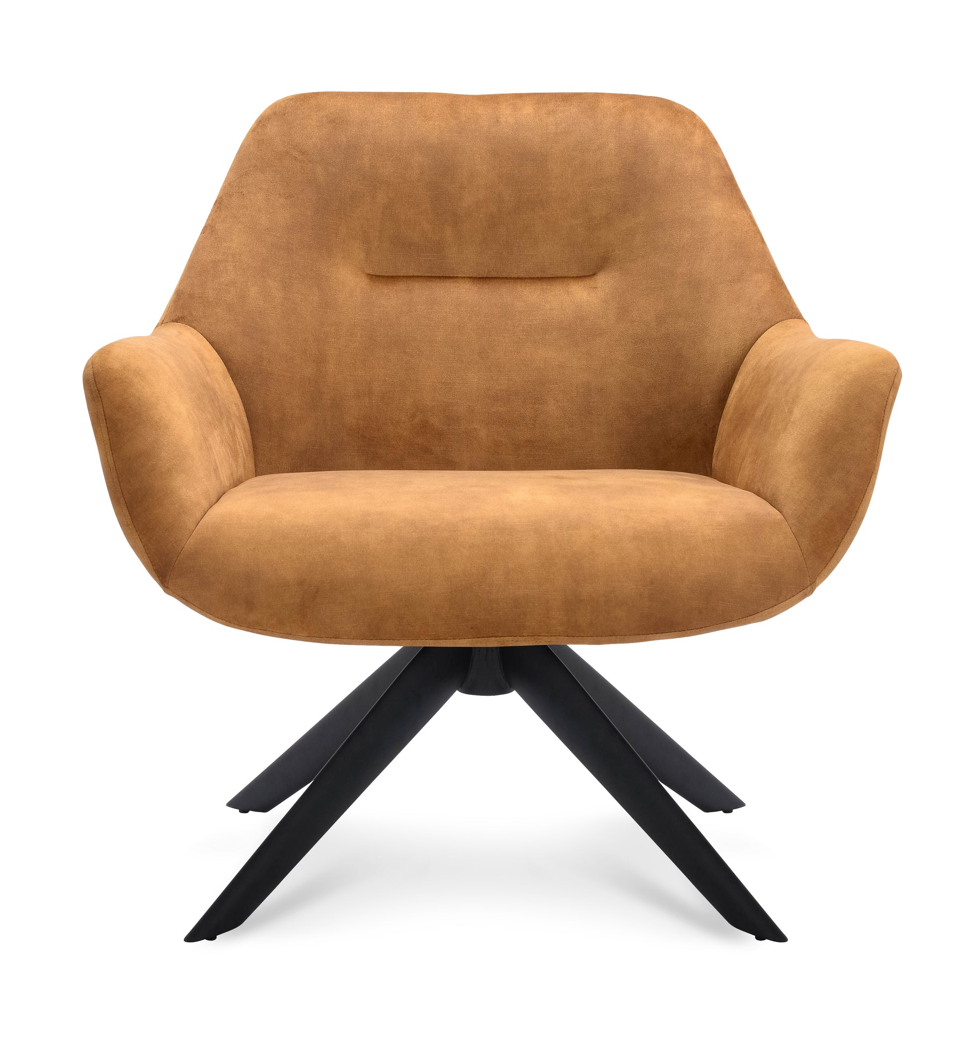 Fauteuil Vegas Stof Adore Cognac Leg Black