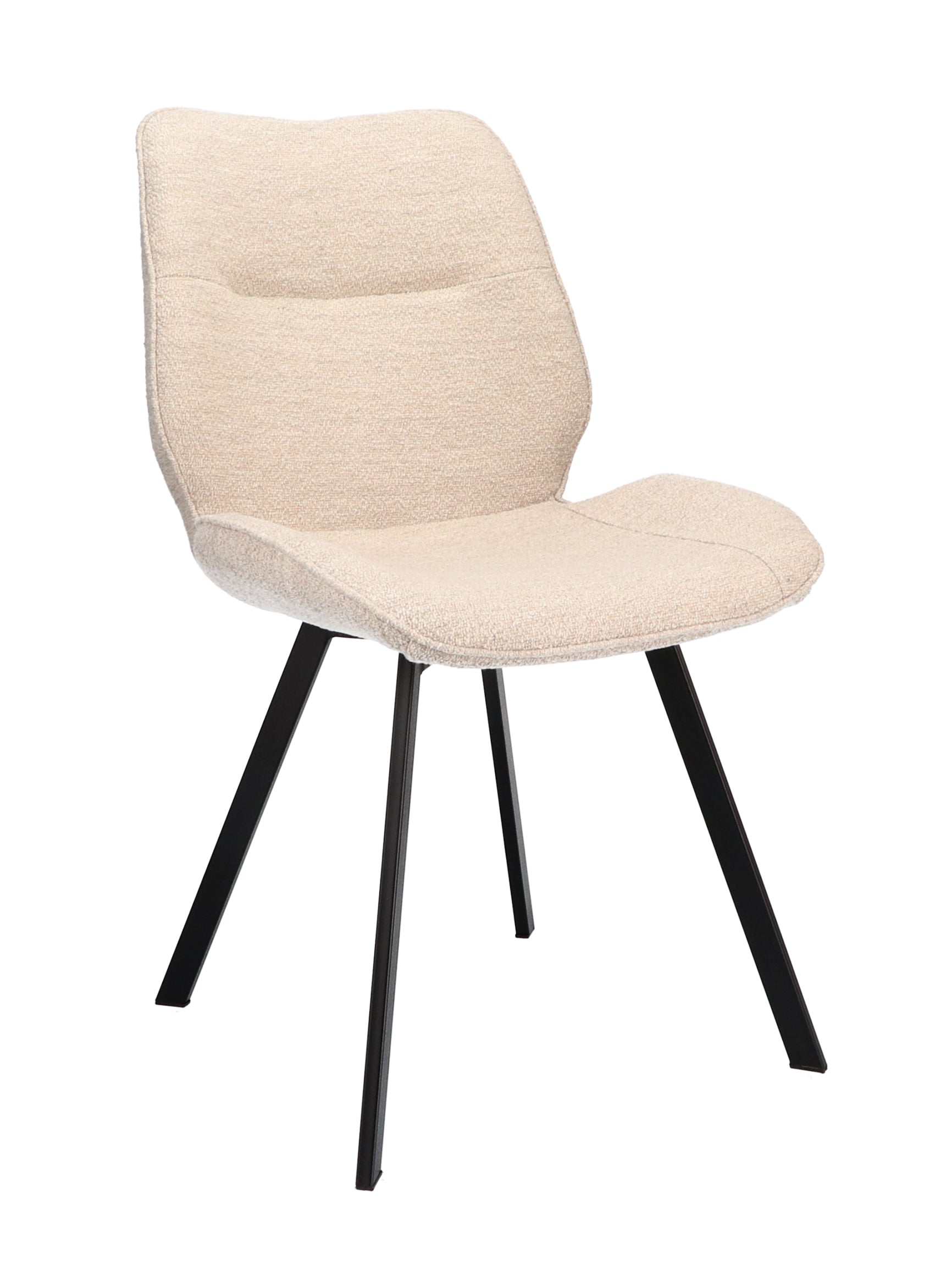Eetkamerstoel May Stof Alpine Natural Leg Black