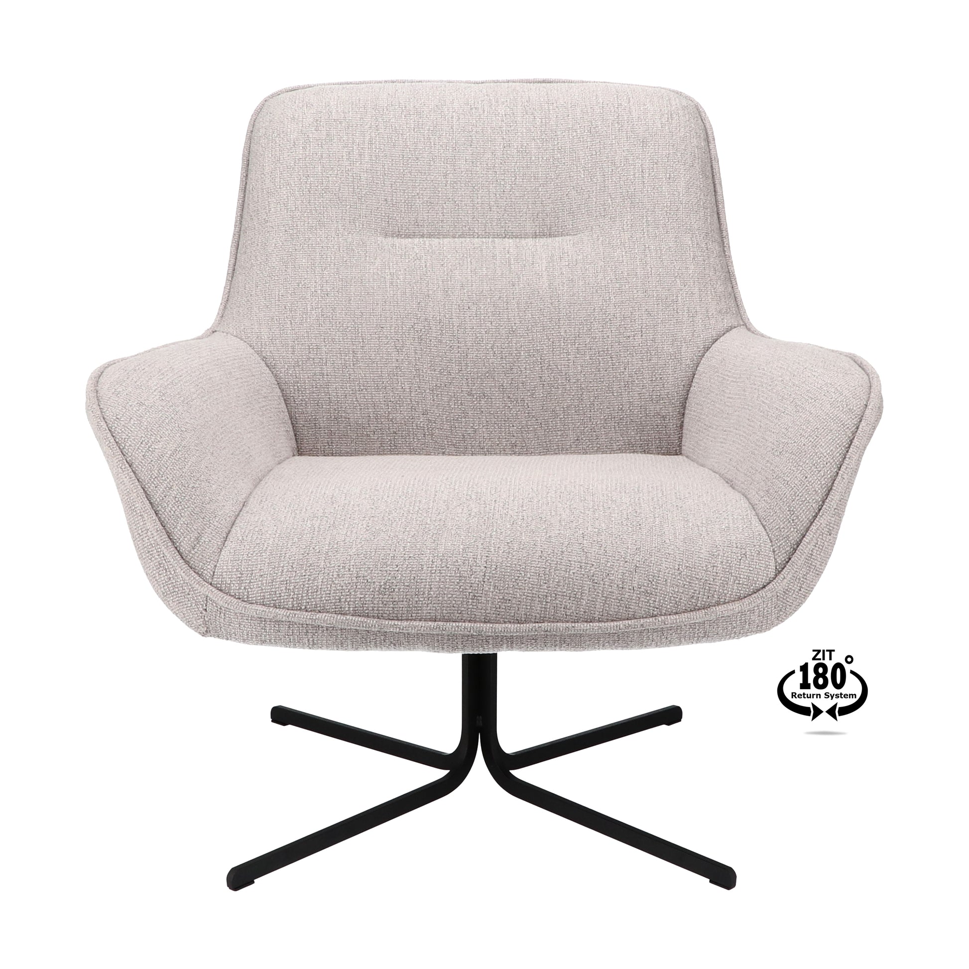 Fauteuil Unic Stof Leaf Steel Poot Black (return System)