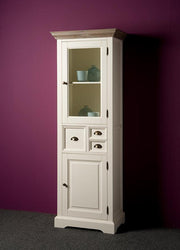 Vitrinekast Fleur – Wit – 66 x 191 cm | Tower Living