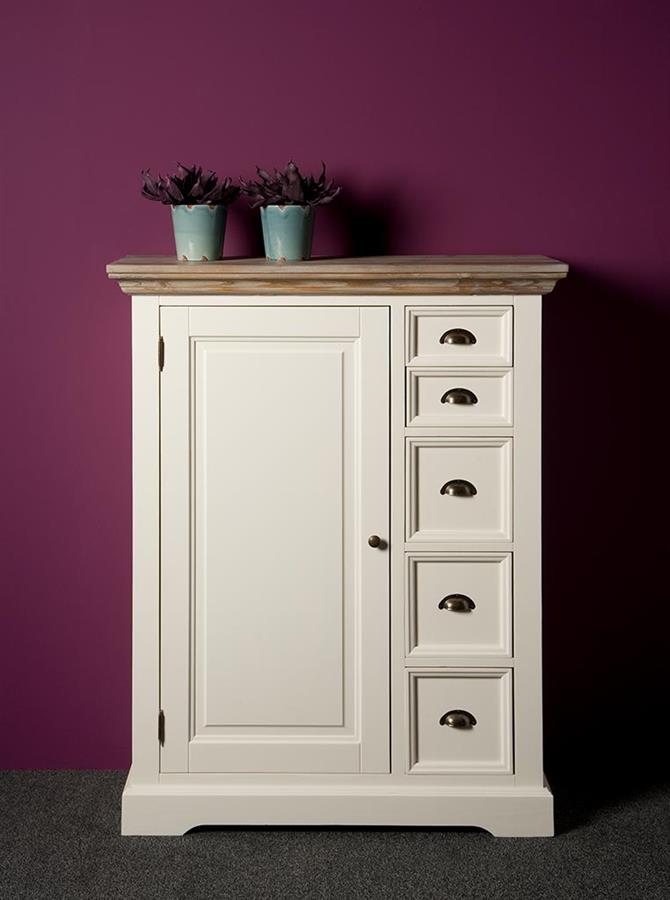 Meidenkast – Fleur Spekkast – Wit – 100 x 128 cm – Tower Living