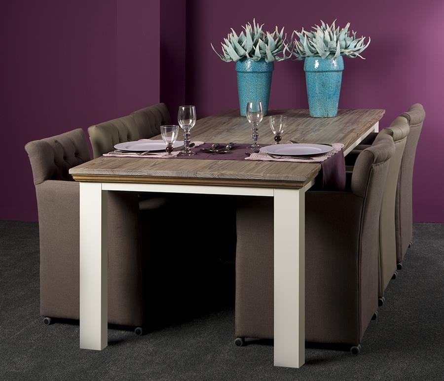 Eetkamertafel – Fleur – Wit – 160 x 90 x 78 cm – Tower Living