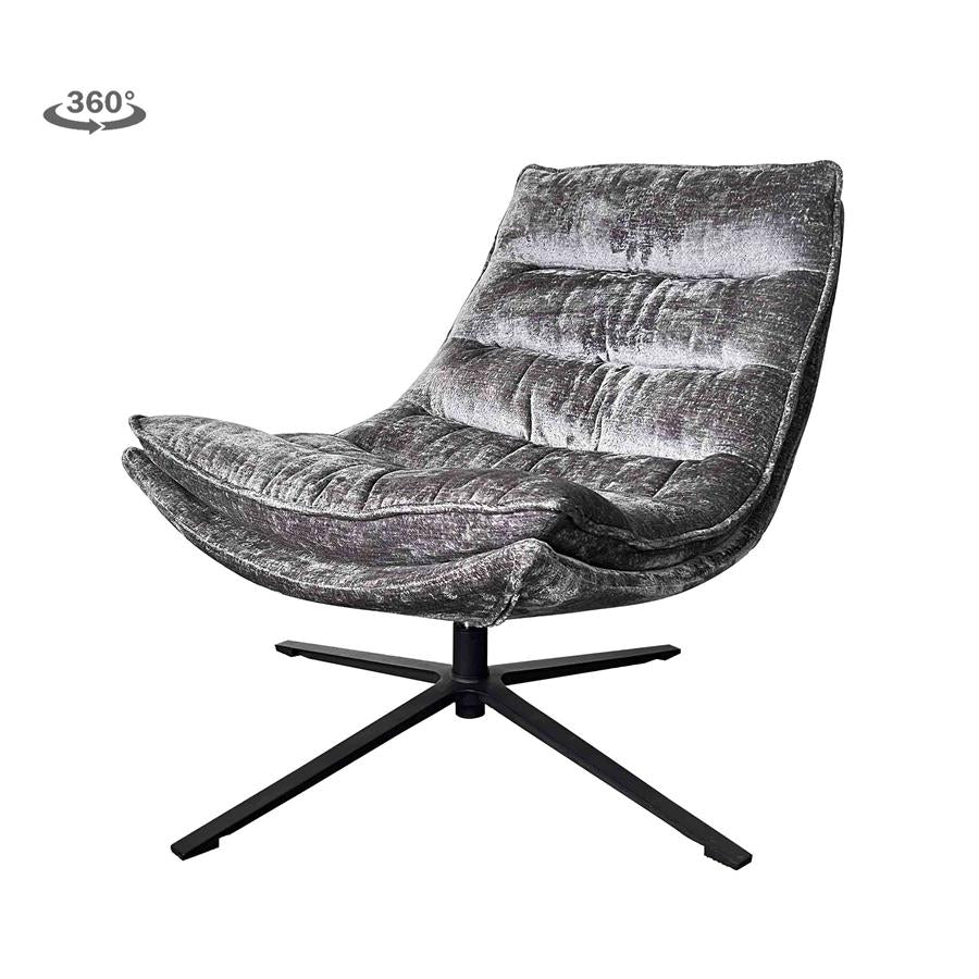 Venice Fauteuil - Dark Grey - Draaibaar