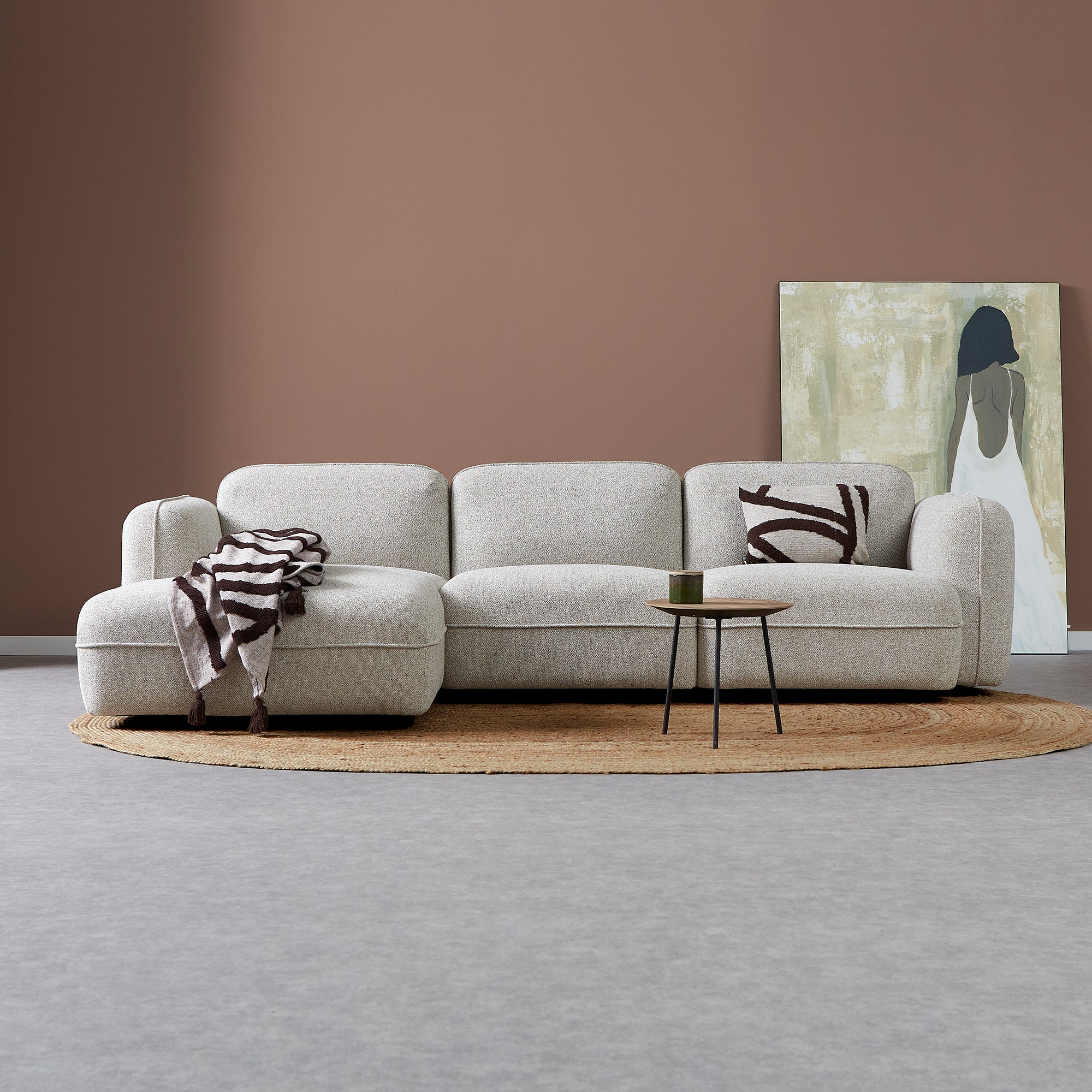 DROP Hoekbank met chaise longue links - Serenity 03