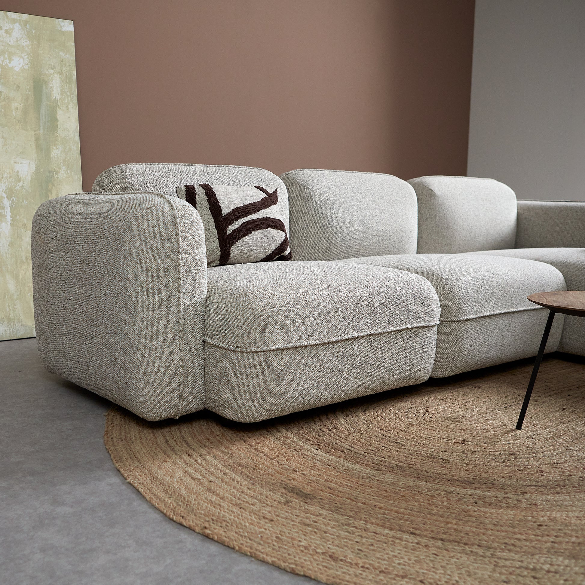 DROP Hoekbank met chaise longue rechts - Serenity 03