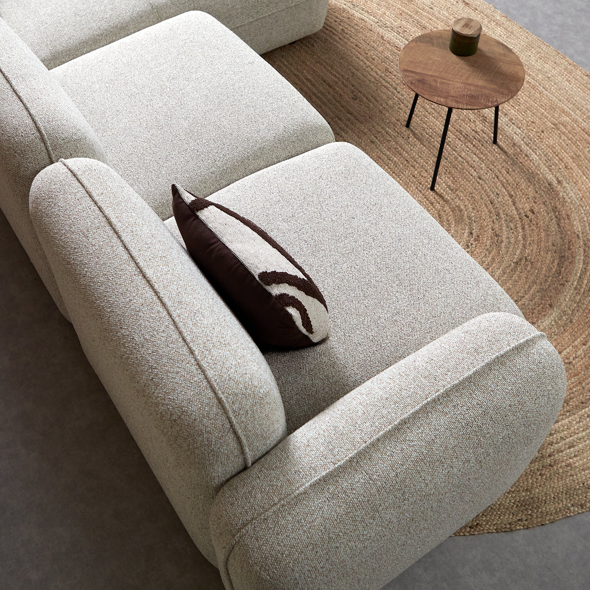 DROP Hoekbank met chaise longue rechts - Serenity 03