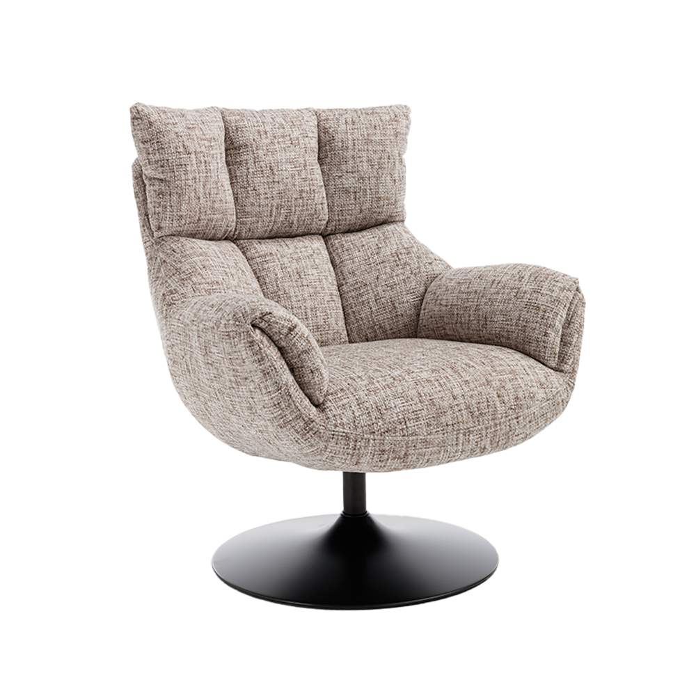 Fauteuil – Force – Beige/Bruin – Tower Living