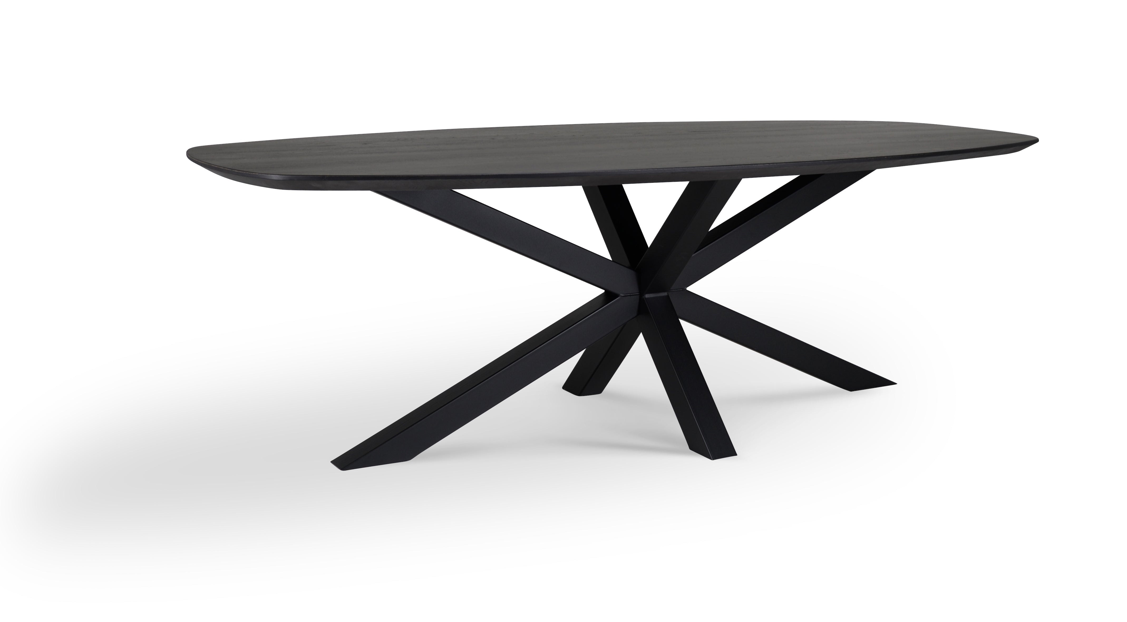 Tafelblad Dune - Eiken - Deens ovaal - verjongd Tafelblad Kleur Natural 200 X 100 X 4