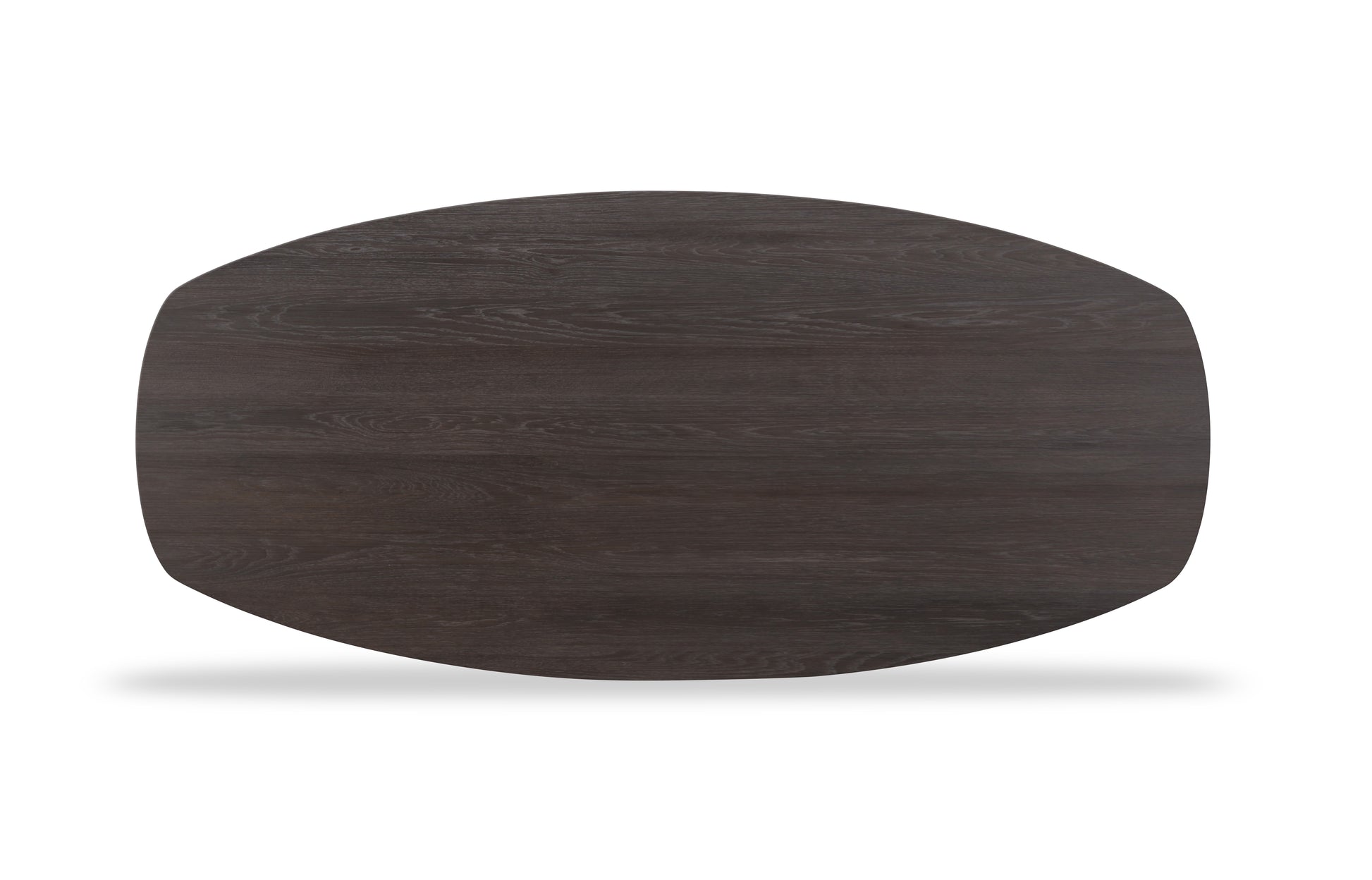 Tafelblad Dune - Eiken - Deens ovaal - verjongd Tafelblad Kleur Smoked Black 240 X 110 X 4