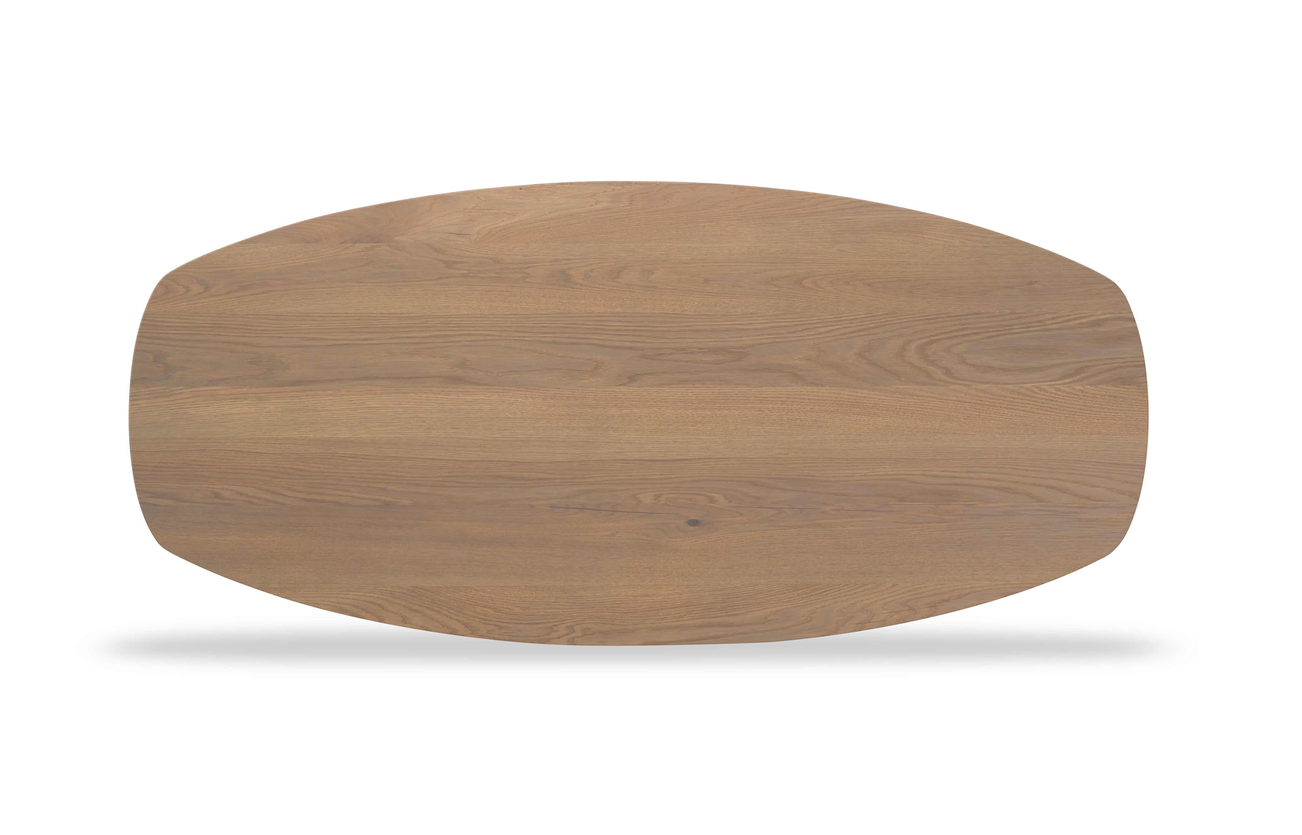 Tafelblad Dune - Eiken - Deens ovaal - verjongd Tafelblad Kleur Smoked Black 240 X 110 X 4