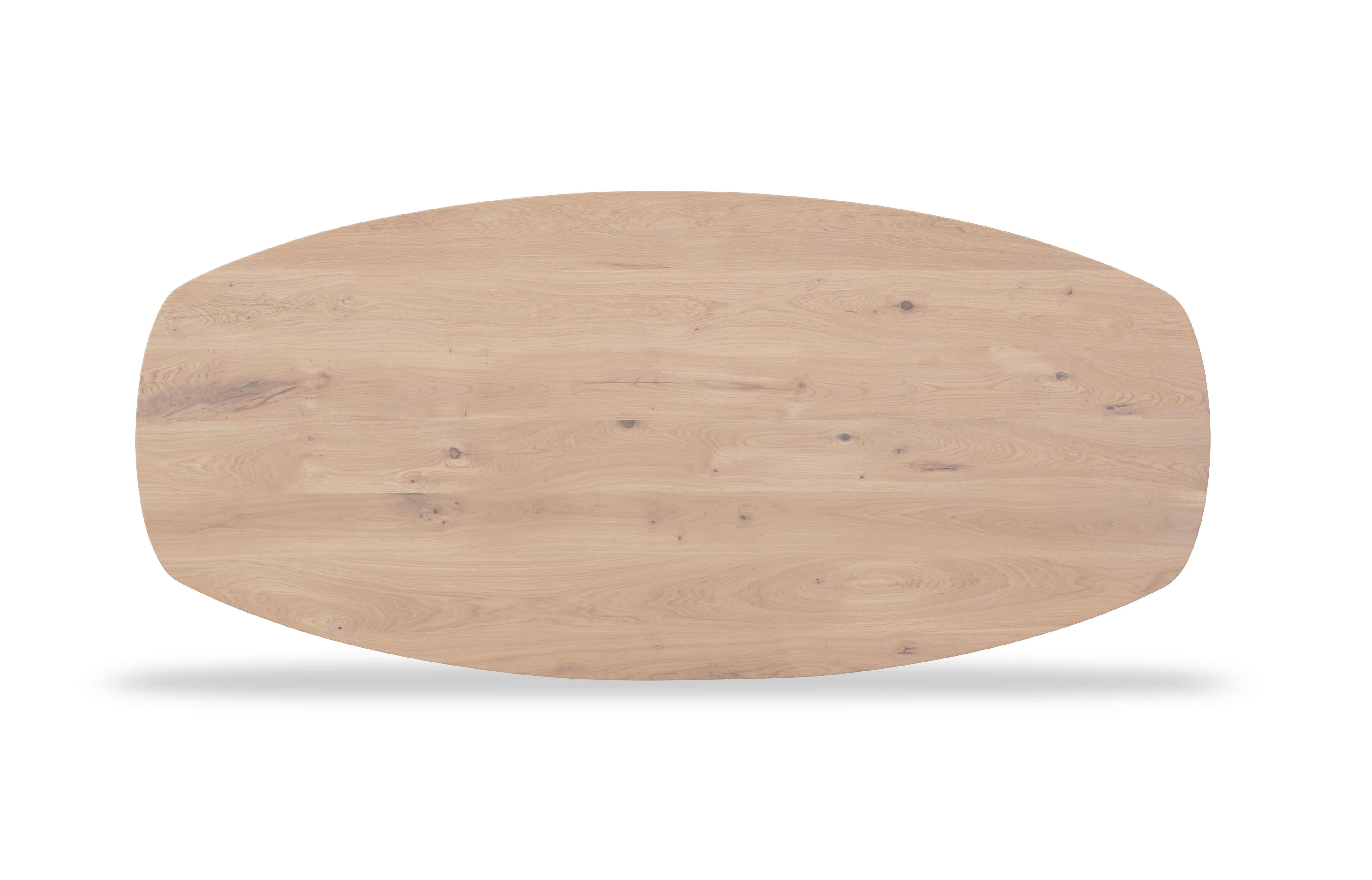 Tafelblad Dune - Eiken - Deens ovaal - verjongd Tafelblad Kleur Natural 200 X 100 X 4