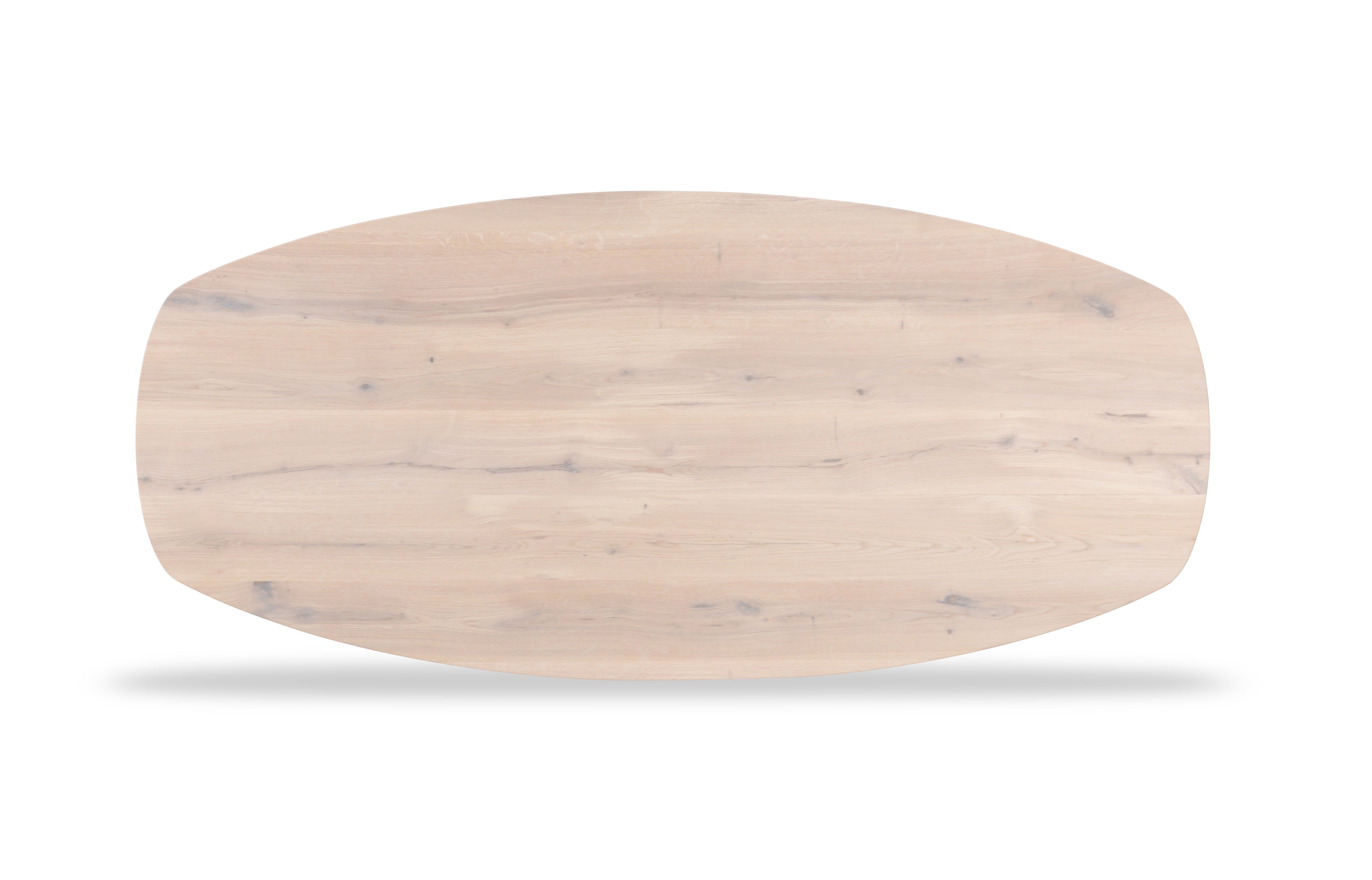 Tafelblad Dune - Eiken - Deens ovaal - verjongd Tafelblad Kleur Natural 200 X 100 X 4