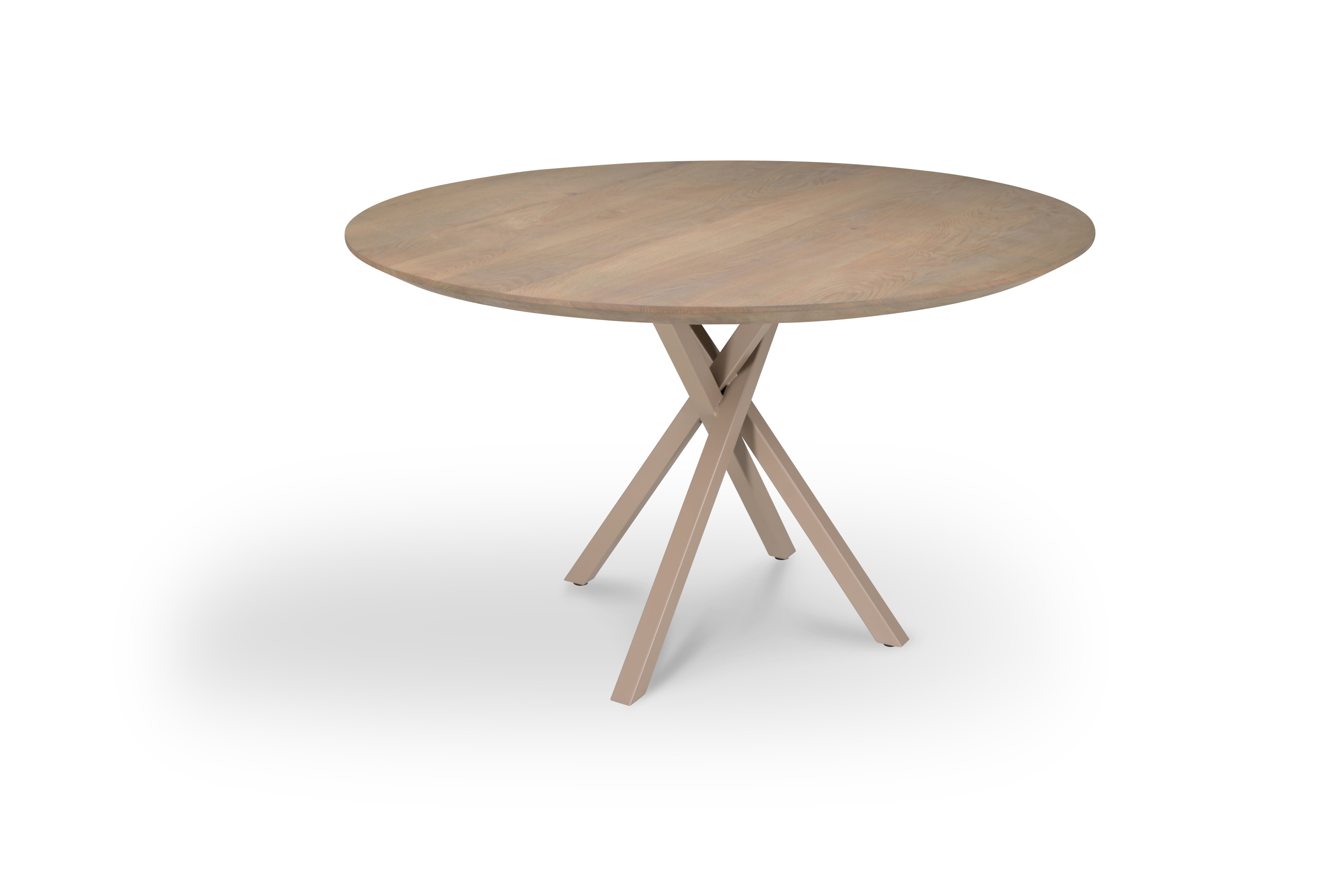 Tafelblad Dune - Eiken - Rond - verjongd Tafelblad Kleur Natural 130 Ø X 4