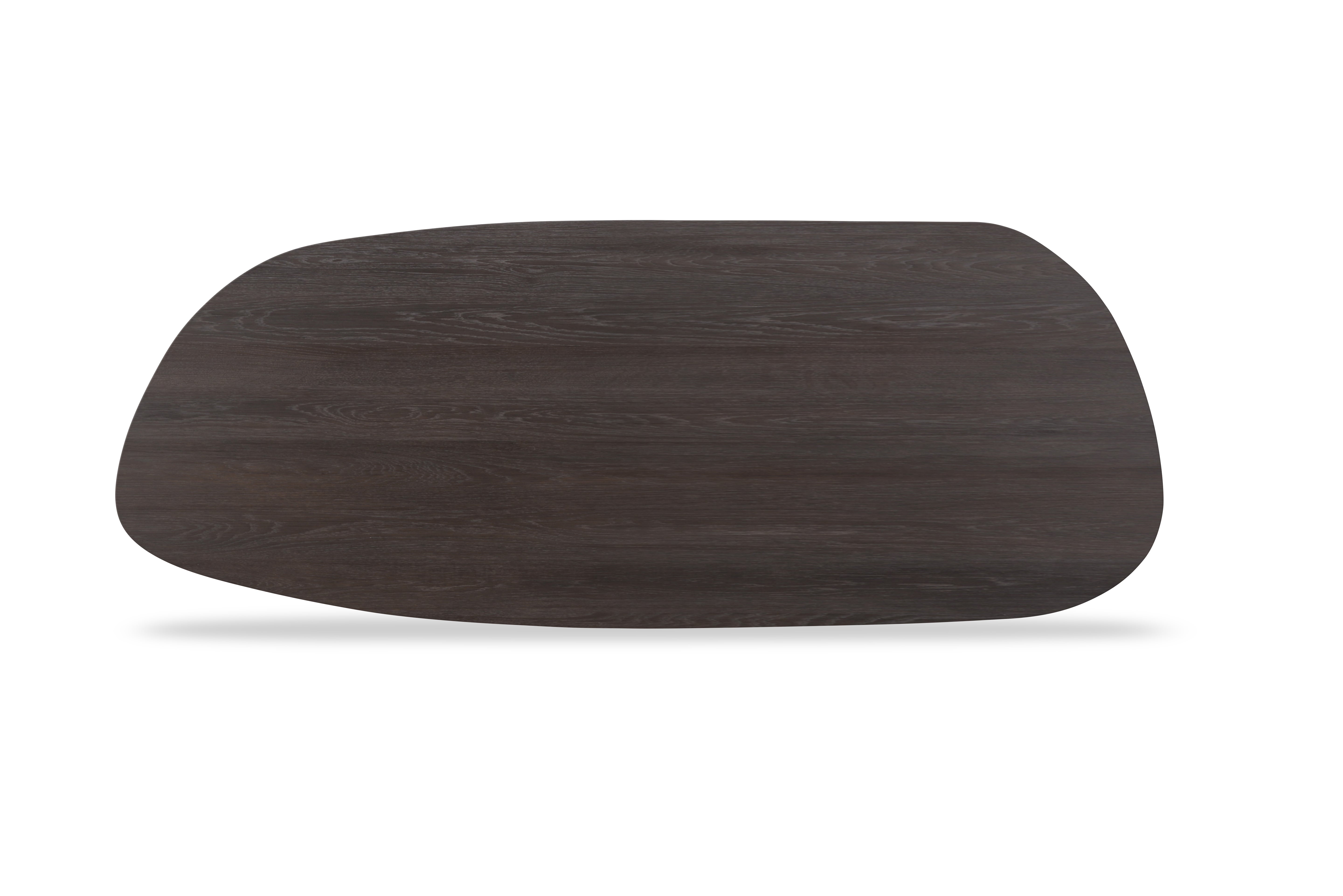 Tafelblad Dune - Eiken - Slide - verjongd Tafelblad Kleur Smoked Black 300 X 120 X 4