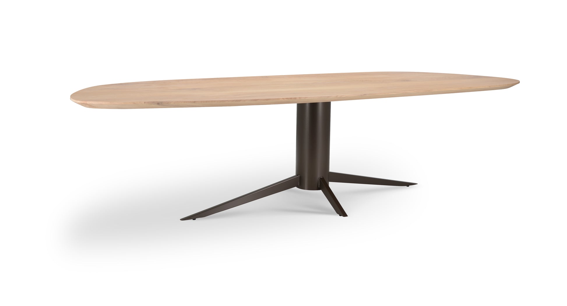 Tafelblad Dune - Eiken - Slide - verjongd Tafelblad Kleur Smoked Black 300 X 120 X 4