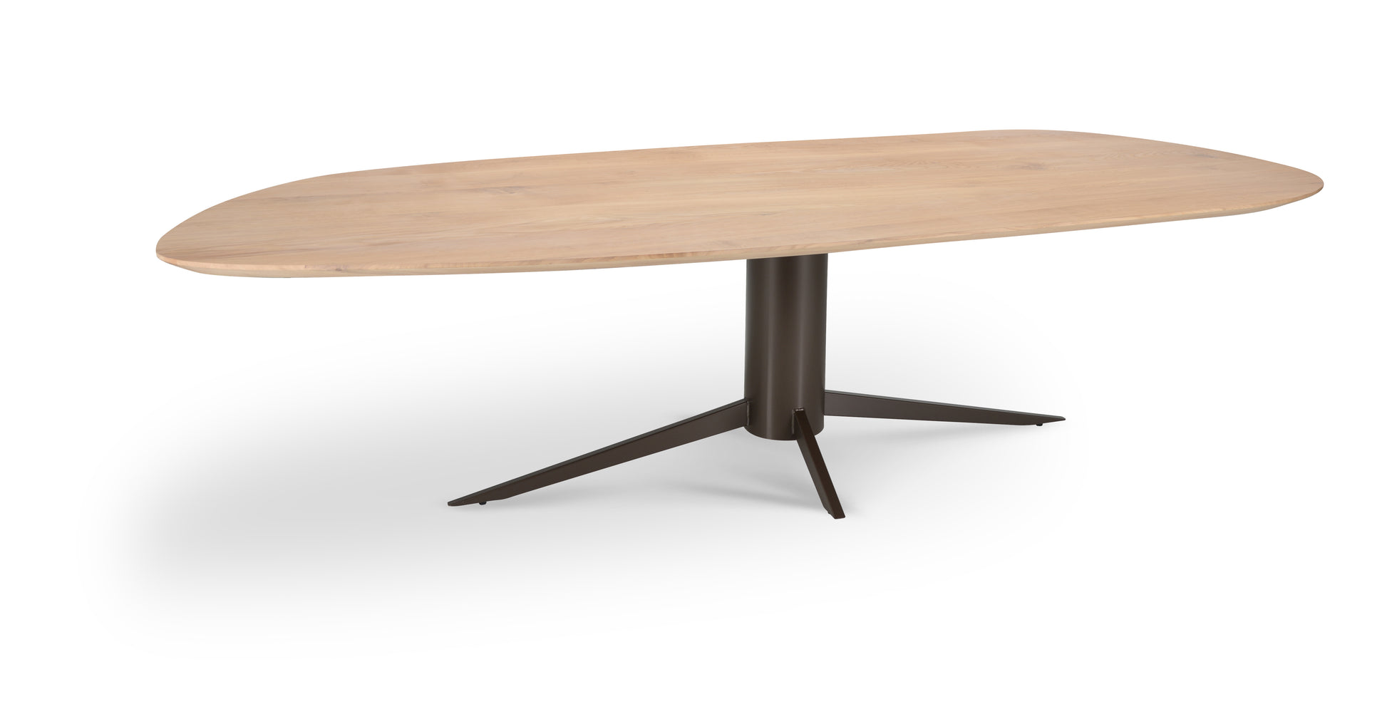Tafelblad Dune - Eiken - Slide - verjongd Tafelblad Kleur Smoked Black 300 X 120 X 4