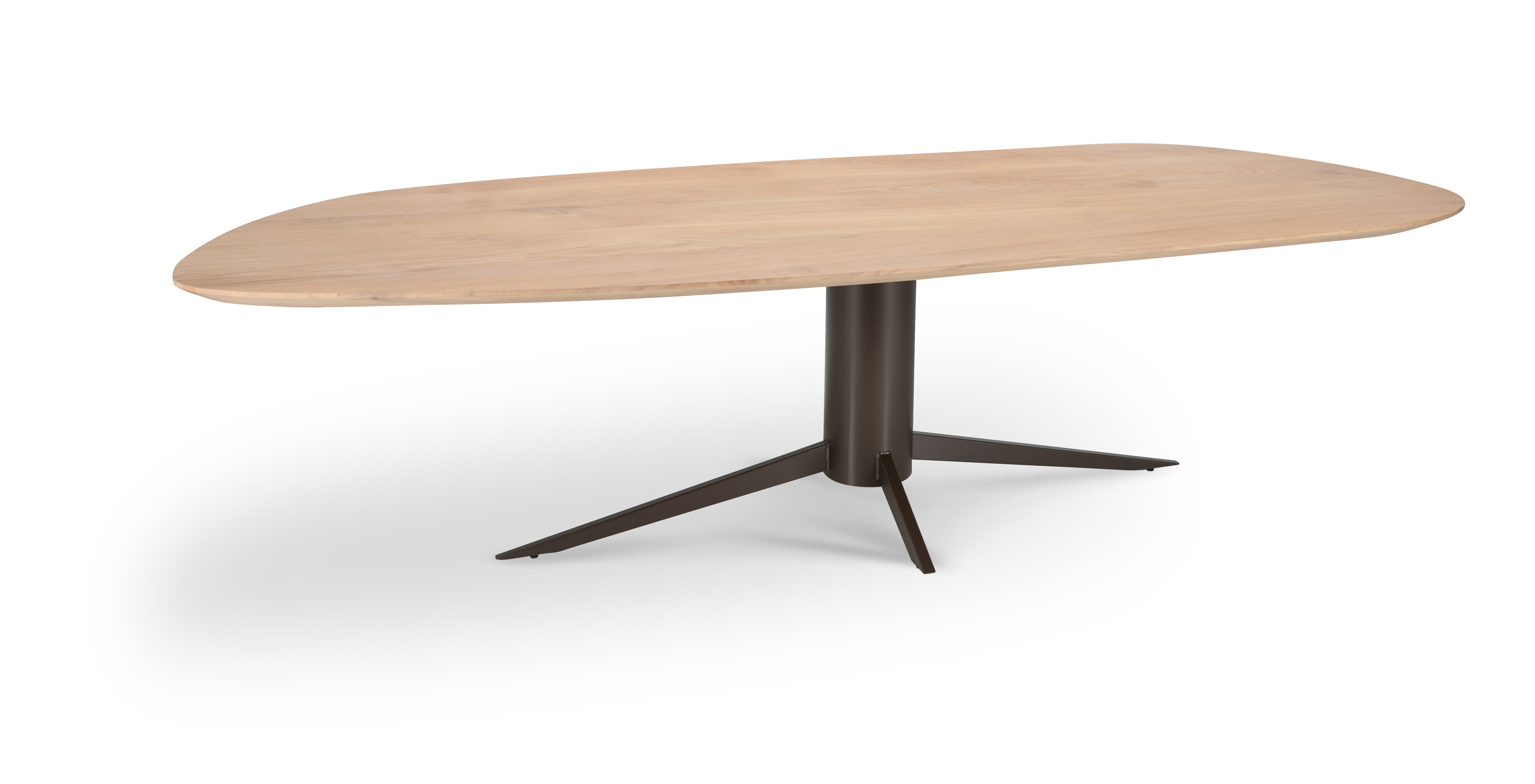 Tafelblad Dune - Eiken - Slide - verjongd Tafelblad Kleur Smoked Black 300 X 120 X 4