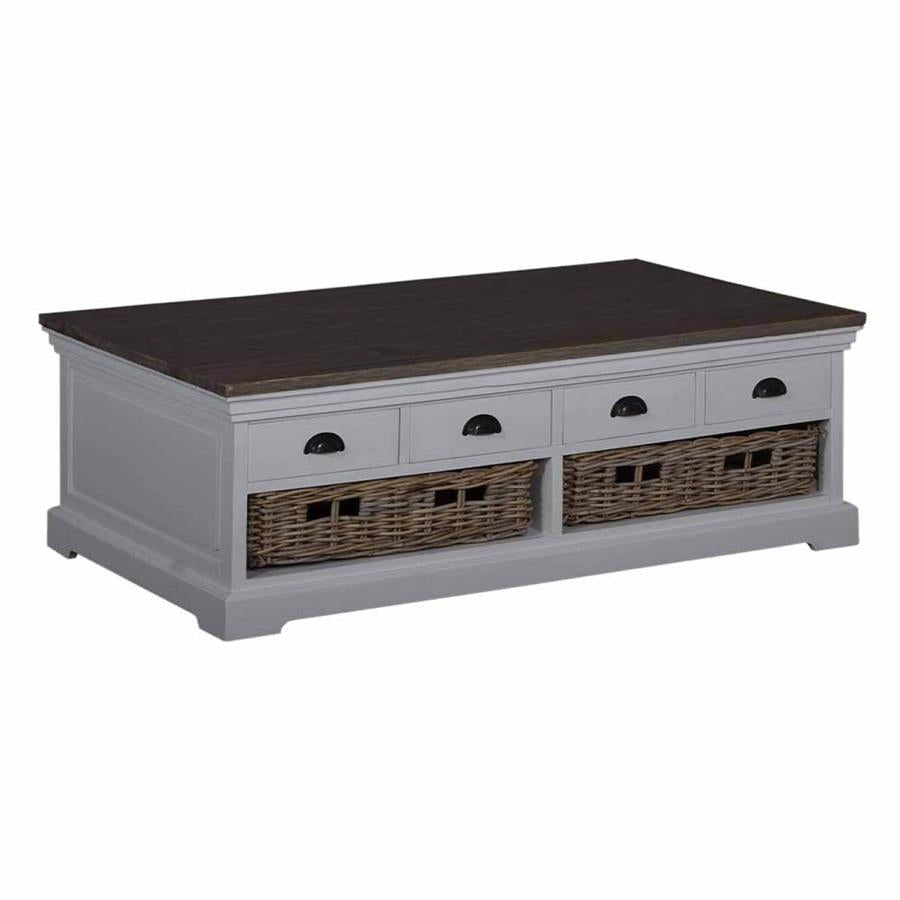 Salontafel – Napoli – Wit – 135 x 45 cm – Tower Living