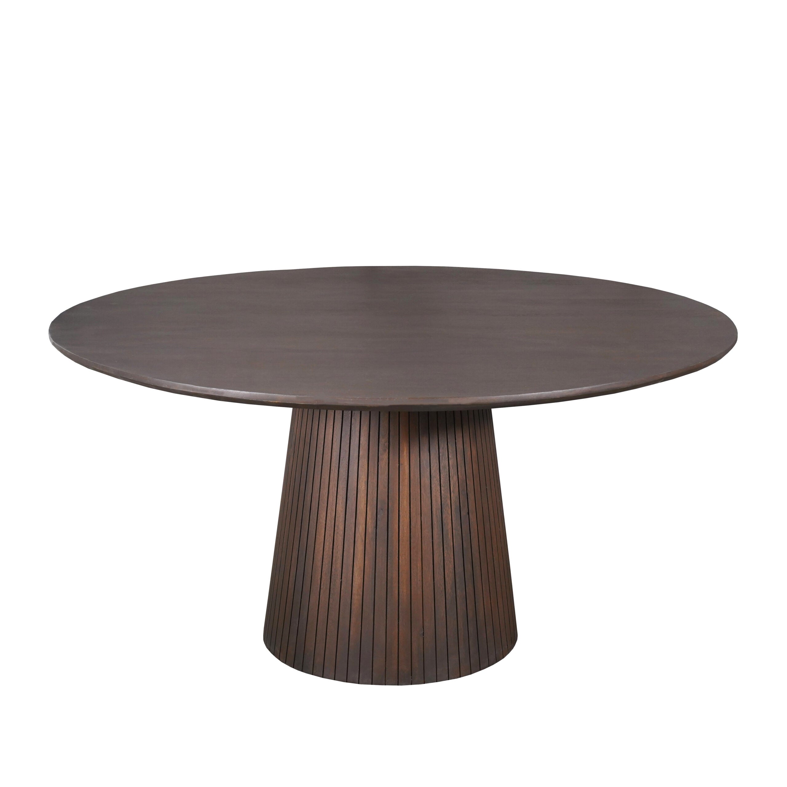 Ronde Eettafel Solana Bruin Mangohout 130 cm