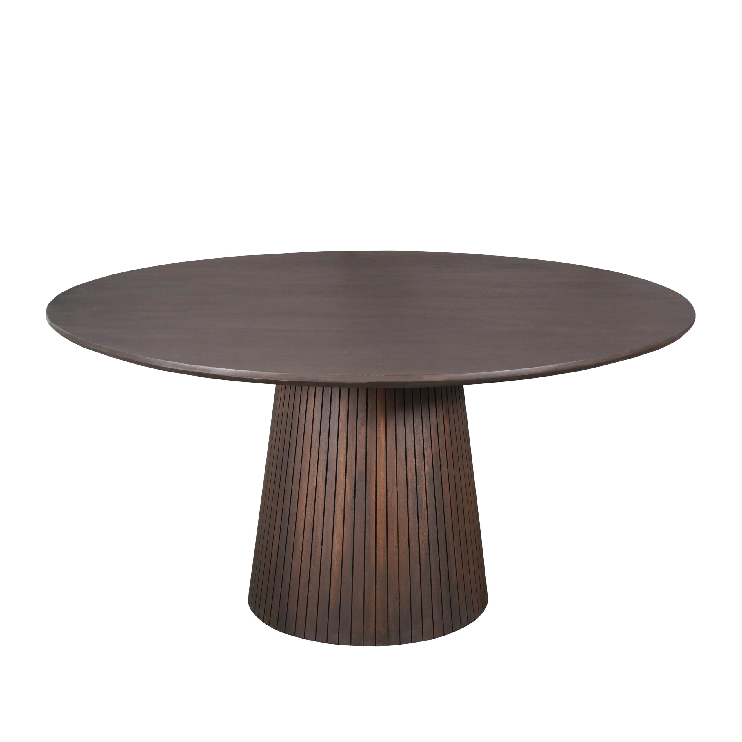 Ronde Eettafel Solana Bruin Mangohout 130 cm