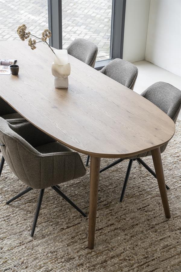 Eettafel Elijah 260x100 cm - bruin