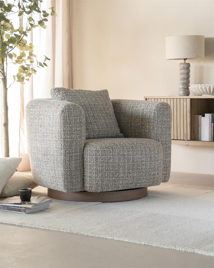 Fauteuil Jordan - taupe Asti