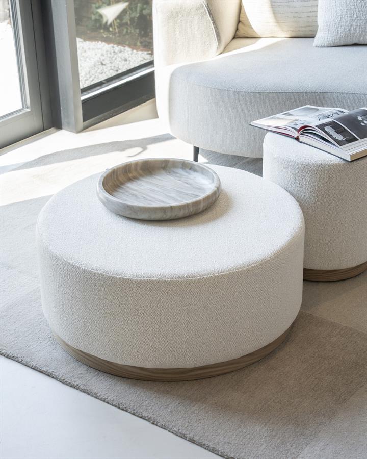 Poef Avah large - beige Mantz