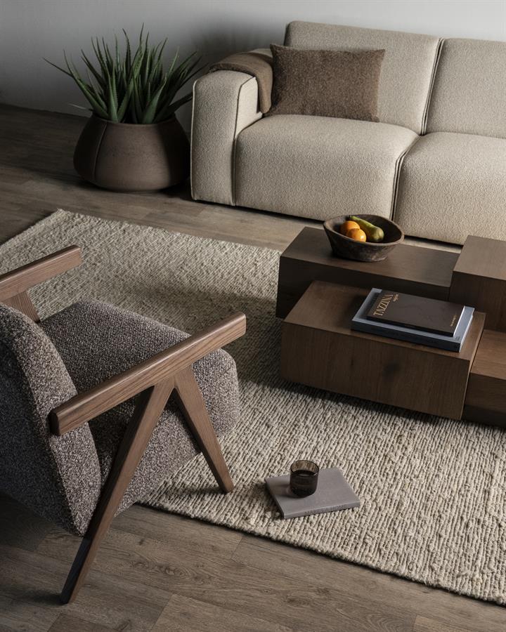 Fauteuil Francis - taupe Flou