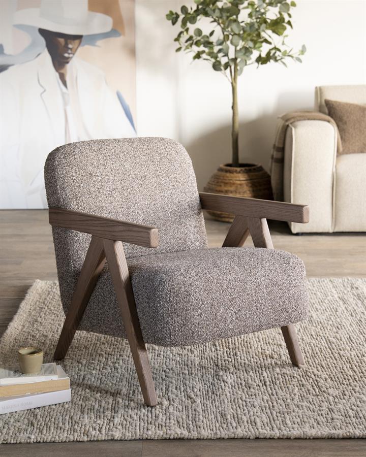 Fauteuil Francis - taupe Flou