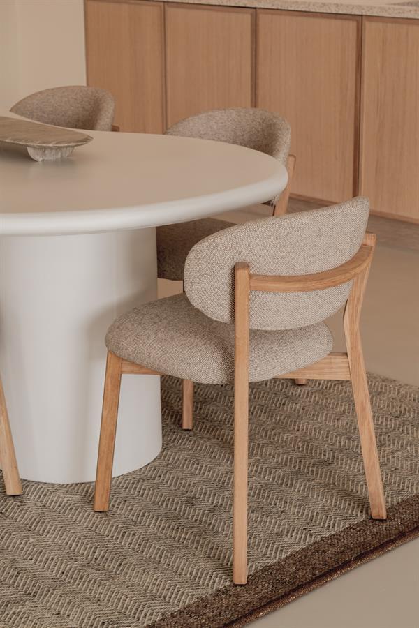 Stoel Mikky naturel - taupe Moon