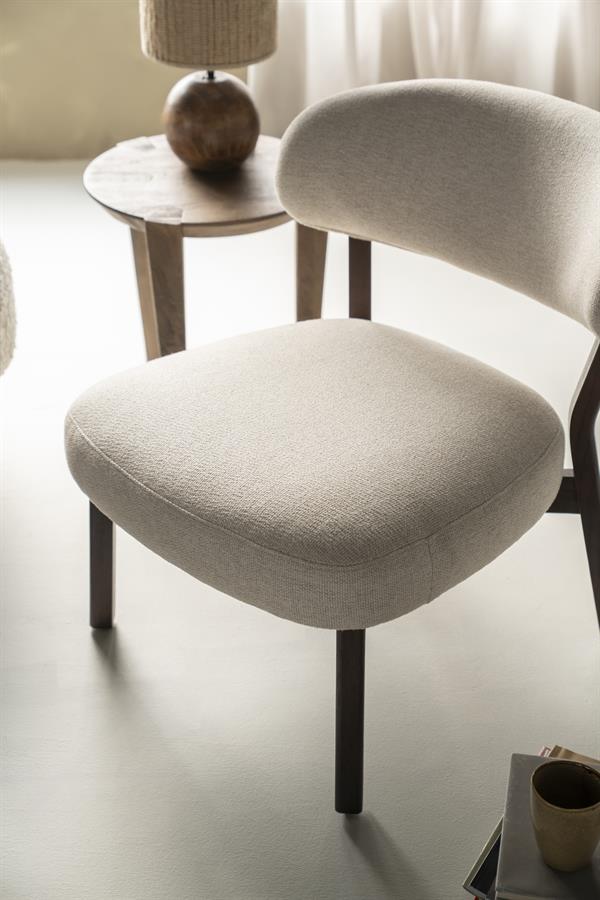Fauteuil Mikky bruin - beige Moon