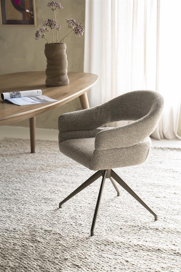 Stoel Hailey - taupe Eira