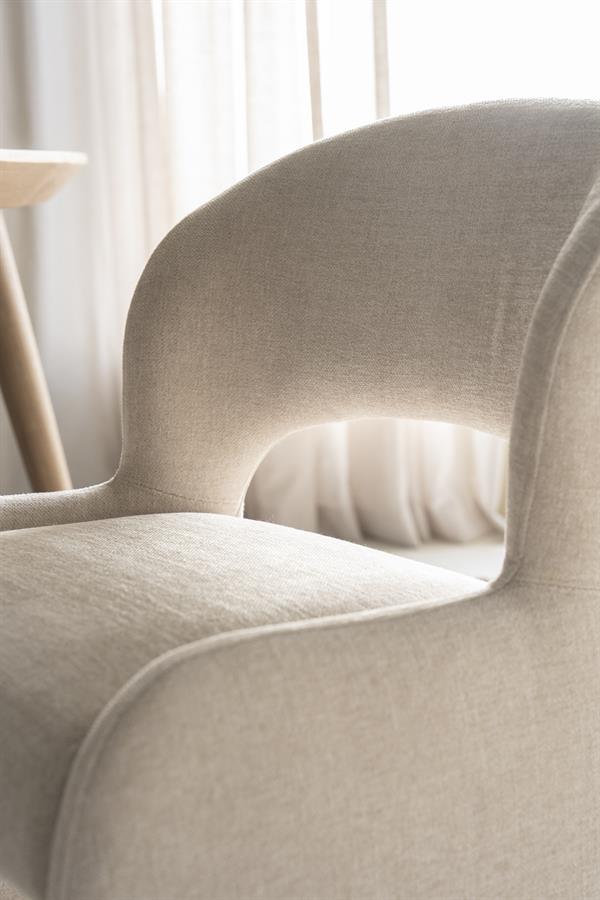 Stoel Odette - taupe Serene