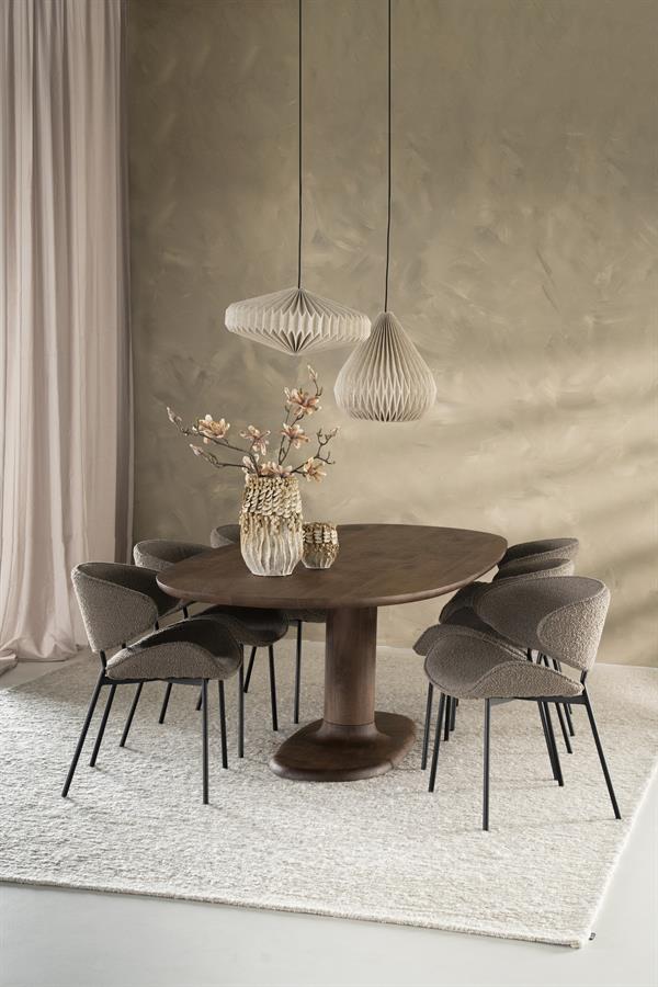 Eettafel Coco 240x110 cm - lichtbruin