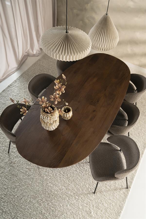Eettafel Coco 240x110 cm - lichtbruin