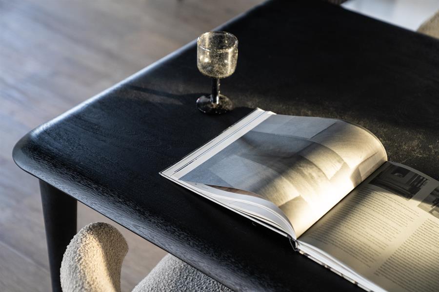 Eettafel Jiska 250x100 - zwart