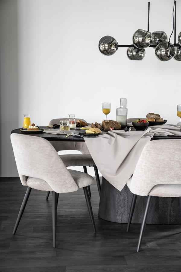 Eettafel Aron ovaal 200x110  - bruin