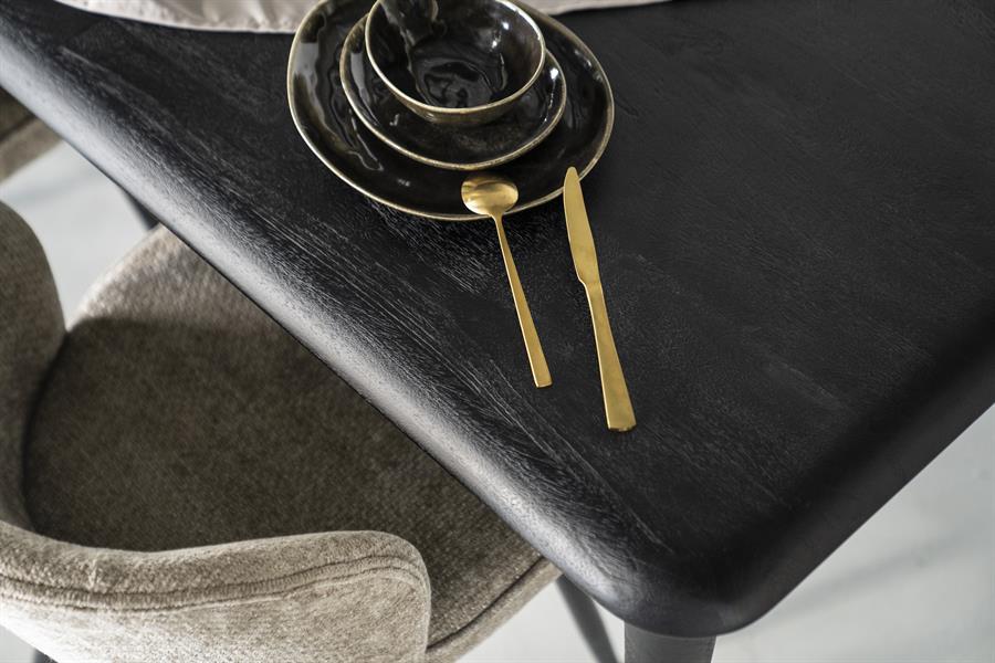 Eettafel Jiska 250x100 - zwart