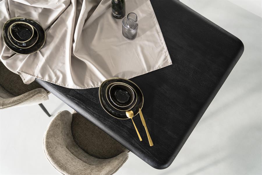 Eettafel Jiska 250x100 - zwart
